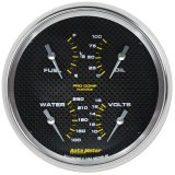 Autometer Marine Carbon Fiber 5in Gauge - 100PSI thumbnail 1