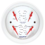Autometer Marine White 3-3/8in Gauge - 100PSI thumbnail 1