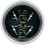 Autometer Marine Carbon Fiber 3-3/8in Gauge - 100PSI thumbnail 1