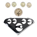 Autometer Antique Beige Direct Fit Dash Kit 55-56 Chevrolet (1 x 3-3/8in. / 4 x 2-1/16in.) thumbnail 1