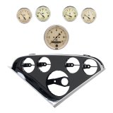 Autometer Antique Beige Direct Fit Dash Kit 55-56 Chevrolet (1 x 3-3/8in. / 4 x 2-1/16in.) thumbnail 2