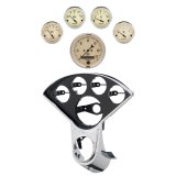 Autometer Antique Beige Direct Fit Dash Kit 55-59 Chevy Truck (1 x 3-3/8in. / 4 x 2-1/16in.) thumbnail 1
