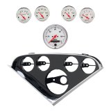 Autometer Arctic White Direct Fit Dash Kit 55-56 Chevrolet (1 x 3-3/8in. / 4 x 2-1/16in.) thumbnail 2