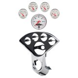 Autometer Arctic White Direct Fit Dash Kit 55-59 Chevy Truck (1 x 3-3/8in. / 4 x 2-1/16in.) thumbnail 1