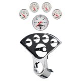 Autometer Arctic White Direct Fit Dash Kit 55-59 Chevy Truck (1 x 3-3/8in. / 4 x 2-1/16in.) thumbnail 2
