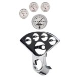 Autometer Old Tyme White Direct Fit Dash Kit 55-59 Chevy Truck (1 x 3-3/8in. / 4 x 2-1/16in.) thumbnail 1