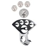 Autometer Old Tyme White Direct Fit Dash Kit 55-59 Chevy Truck (1 x 3-3/8in. / 4 x 2-1/16in.) thumbnail 2