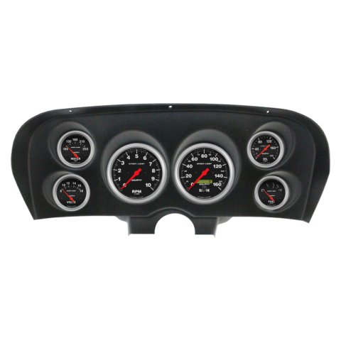 Autometer Sport-Comp Direct Fit Dash Kit 69-70 Ford Mustang (2 x 5in. / 4 x 2-5/8in.) thumbnail 2