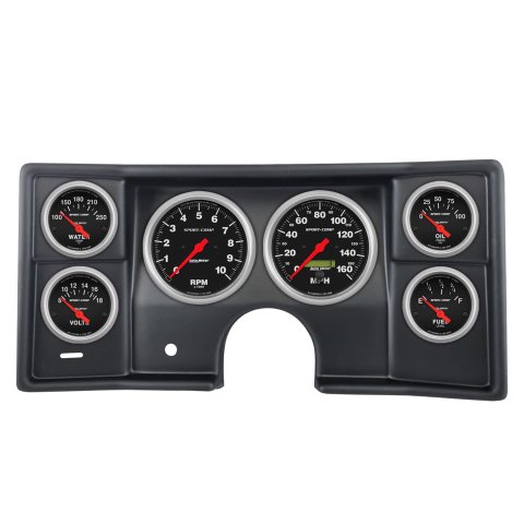 Autometer Sport-Comp Direct Fit Dash Kit 78-81 Malibu / El Camino / Montecarlo (2 x 5in/4 x 2-5/8in)