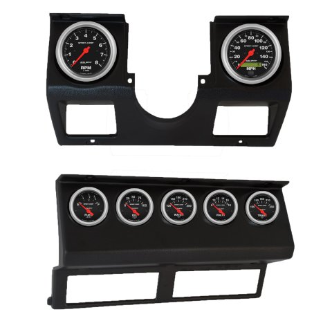 Autometer Sport-Comp Direct Fit Dash Kit 87-96 Jeep Wrangler YJ (Tach/MPH/FL/OilP/WTMP/VLT/TRNS)