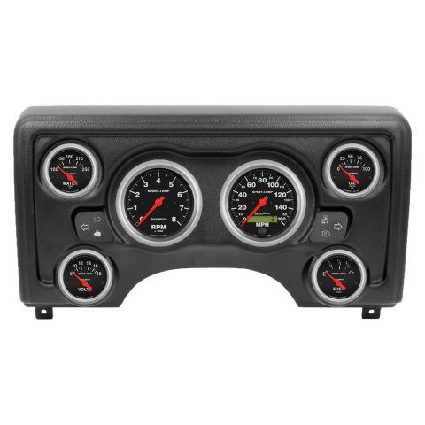 Autometer Sport-Comp Direct Fit Dash Kit 97-06 Jeep TJ (2 x 3-3/8in. / 4 x 2-1/16in.)