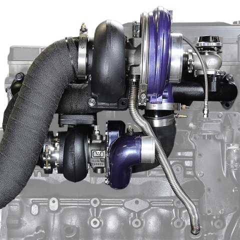 ATS Diesel 94-98 Dodge Cummins 5.9L Aurora 3000/5000 Compound Turbo Kit thumbnail 2