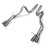 Stainless Works 2013-14 Ford Shelby GT500 3in Catback Retro Chambered Mufflers Resonator Delete thumbnail 1