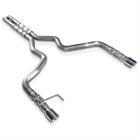 Stainless Works 2015-16 Mustang GT 3in Catback H-Pipe Retro Chambered Mufflers 2-1/2in Cores thumbnail 1