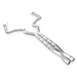 Stainless Works 2015-16 Mustang GT 3in Catback X-Pipe Retro Chambered Mufflers 3in Cores thumbnail 1