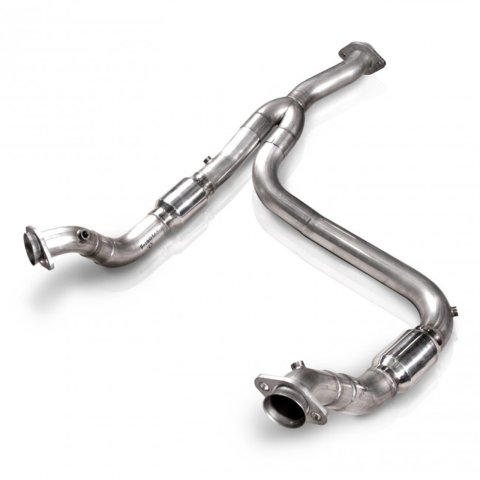 Stainless Works 2011-14 F-150 3.5L 3in Downpipe High-Flow Cats Y-Pipe Factory Connection thumbnail 3