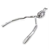Stainless Works 2010-14 Ford Raptor 3in Exhaust Y-Pipe S-Tube Mufflers Under Bumper Exit thumbnail 1