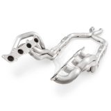 Stainless Power 2011-14 Mustang GT Headers 1-7/8in Primaries High-Flow Cats 3in X-Pipe thumbnail 1