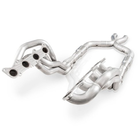 Stainless Power 2011-14 Mustang GT Headers 1-7/8in Primaries High-Flow Cats 3in X-Pipe thumbnail 1