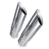 Stainless Works Angle Cut Resonator Tips 3in ID Inlet 3in Body thumbnail 3