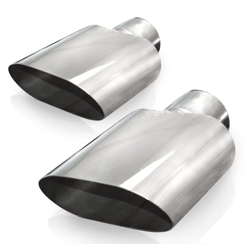 Stainless Works Big Oval Exhaust Tips 2.5in Inlet (priced per pair) thumbnail 3