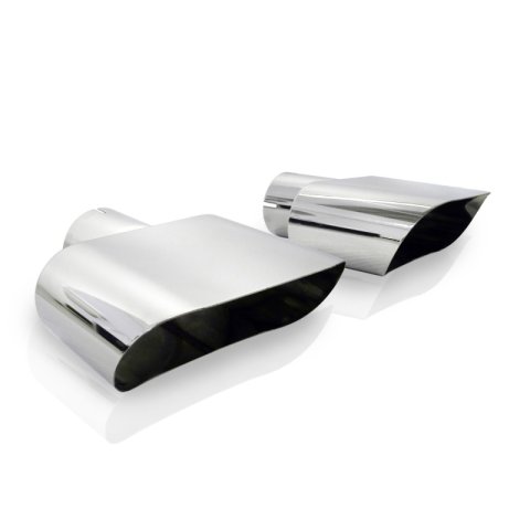 Stainless Works Wide Oval Challenger R/T 2-1/2in Inlet Tips (priced per pair) thumbnail 2
