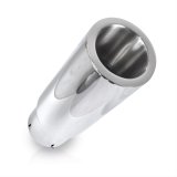 Stainless Works Double Wall Straight Cut Exhaust Tip 3in body 2 1/2in id inlet thumbnail 1