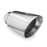 Stainless Works Conical Double Wall Slash Cut Exhaust Tip - 4in Body 3in Inlet thumbnail 6
