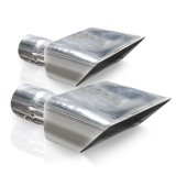 Stainless Works Hot Rod Box Exhaust Tips 2.25in Inlet thumbnail 4