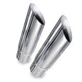 Stainless Works Slash Cut Exhaust Tips 2.25in ID Inlet thumbnail 2