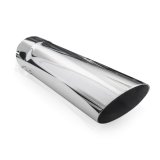 Stainless Works Single Wall Slash Cut Exhaust Tip - 3 1/2in Body 3in ID Inlet thumbnail 3