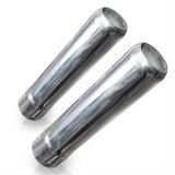 Stainless Works Pencil Cut Exhaust Tips 2 1/2in Body 2 1/2in ID Inlet thumbnail 1