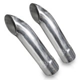 Stainless Works Short Turn Down Tips- 3in ID Inlet 3in Body thumbnail 3