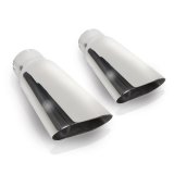 Stainless Works Flat Oval Exhaust Tips 2.25in Inlet (priced per pair) thumbnail 3