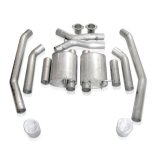 Stainless Works 2005-06 GTO 3in Catback Chambered Mufflers X-Pipe thumbnail 2