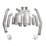 Stainless Works 2005-06 GTO 3in Catback Chambered Mufflers X-Pipe thumbnail 3