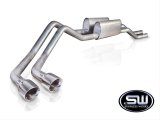 Stainless Works 2004-08 F150 5.4L Exhaust 2-1/2in Chambered Mufflers Behind Passenger Tire Exit thumbnail 2