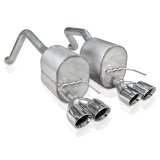 Stainless Works 2009-13 C6 Corvette Axle Back 2-1/2in Dual Chambered Turbo Mufflers Quad 4in Tips thumbnail 4