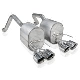 Stainless Works 2009-13 C6 Corvette Axle Back 2-1/2in Dual Chambered Turbo Mufflers Quad 4in Tips thumbnail 6