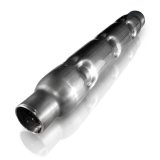 Stainless Works 2.25in CHAMBERED ROUND MUFFLER (MILL FINISH) thumbnail 2
