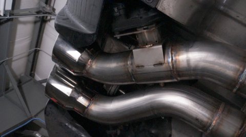 Stainless Works 2016-18 Cadillac CTS-V Sedan Axle Back System Dual-Mode Turbo Mufflers 4in Tips thumbnail 8