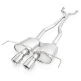 Stainless Works 2009-15 Cadillac CTS-V Coupe 3in Catback System X-Pipe S-Tube Mufflers 4in Tips thumbnail 2