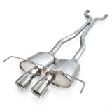 Stainless Works 2009-15 Cadillac CTS-V Coupe 3in Catback System X-Pipe Chambered Mufflers 4in Tips thumbnail 1