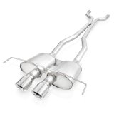 Stainless Works 2009-15 Cadillac CTS-V Coupe 3in Catback System X-Pipe Chambered Mufflers 4in Tips thumbnail 3