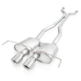 Stainless Works 2009-15 Cadillac CTS-V Coupe 3in Catback System X-Pipe Chambered Mufflers 4in Tips thumbnail 4