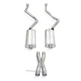 Stainless Works 2007-14 Chevy Tahoe And Yukon LT 2-1/2in Exhaust X-Pipe Chambered Mufflers Tips thumbnail 2