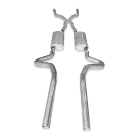 Stainless Works Chevy Chevelle LS1 Hot Rod 1968-72 Exhaust 3in Stainless Turbo Mufflers thumbnail 1