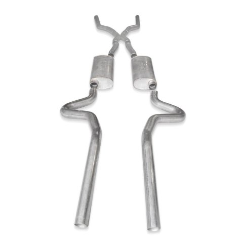 Stainless Works Chevy Chevelle LS1 Hot Rod 1968-72 Exhaust 3in Stainless Turbo Mufflers thumbnail 2