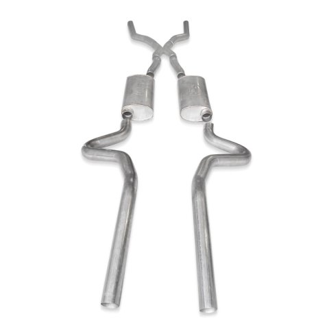 Stainless Works Chevy Chevelle LS1 Hot Rod 1968-72 Exhaust 3in Stainless Turbo Mufflers thumbnail 3