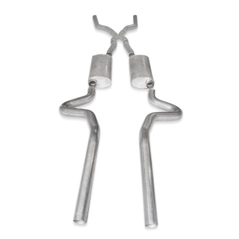 Stainless Works Chevy Chevelle LS1 Hot Rod 1968-72 Exhaust 3in Stainless Turbo Mufflers thumbnail 4